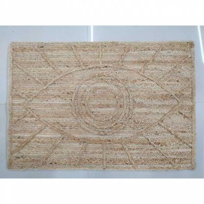 Brown Beige Wool Flat Weave Hand Woven Rug (Design Jeye) Manufacturers, Suppliers, Exporters in Noida