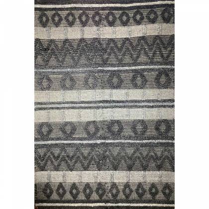 Coal Color Hand Woven Viscose Rug Loop Pattern Flat Weave Elegant and Durable (Design OD-022) Manufacturers, Suppliers, Exporters in Noida