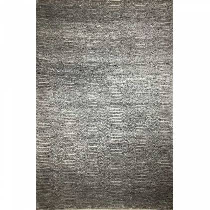 Elegant Coal and Grey Geometric Wool Rug – Hand-Knotted (Design Code HKC-053) Manufacturers, Suppliers, Exporters in Croatia