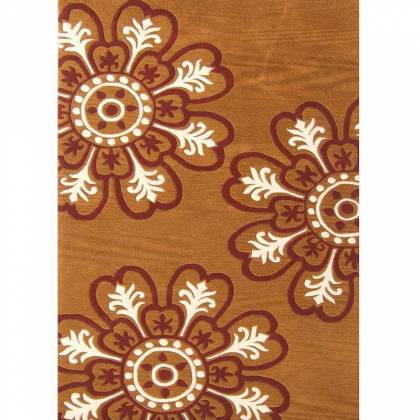 Flora-Brown Wool Rug – Hand Woven Flat Weave for Rustic Elegance Manufacturers, Suppliers, Exporters in Noida