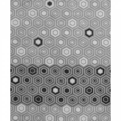 Grey and Black Wool Rug – Hand-Tufted, Loop Pattern (Design Code 253) Manufacturers, Suppliers, Exporters in Noida