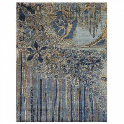 Hand Knotted Persian Wool Rug – Amibell Blue (Design Code QN-26) Manufacturers, Suppliers, Exporters in Noida