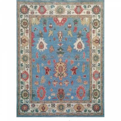 Hand-Knotted Persian Wool Rug – Blue and Cream Elegance (Design Code - HKC-005) Manufacturers, Suppliers, Exporters in Malaysia