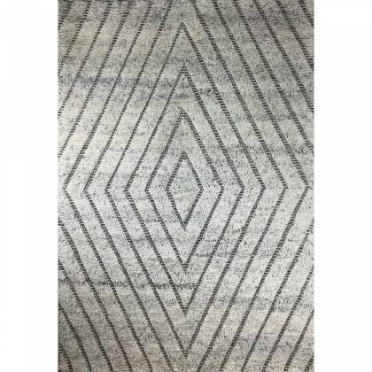 Hand-Knotted Silver Geometric Wool Rug – (Design Code HKC-044) Manufacturers, Suppliers, Exporters in Croatia