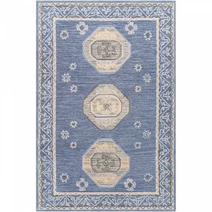 Hand-Tufted Blue Viscose Rug with Loop Pattern (Design Code HT-028) Manufacturers, Suppliers, Exporters in Noida