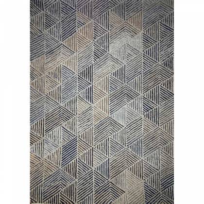 Hand-Tufted Blue Wool Rug with – Loop Pattern (Design Code HT-001) Manufacturers, Suppliers, Exporters in Birmingham