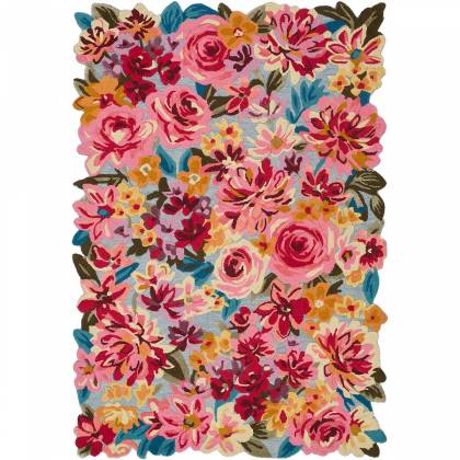 Hand Tufted Multicolor Wool Rug with Loop Cut Pattern – (Design Code HT-032) Manufacturers, Suppliers, Exporters in Noida