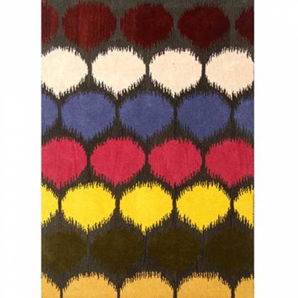 Hand-Tufted Wool Rug in Multi-Color – Loop Design (Design Code 075) Manufacturers, Suppliers, Exporters in Birmingham