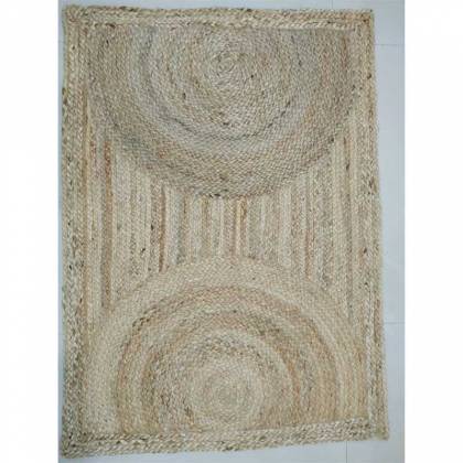 Hand Woven Brown Flat Weave Wool Rug (Design Pitch Natural) Manufacturers, Suppliers, Exporters in Noida