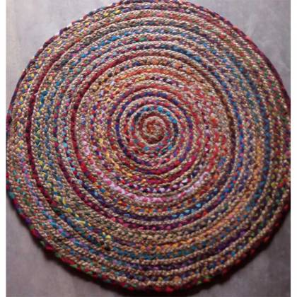 Hand Woven Multi Color Flat Weave Wool Rug (Design BR-007) Manufacturers, Suppliers, Exporters in Noida