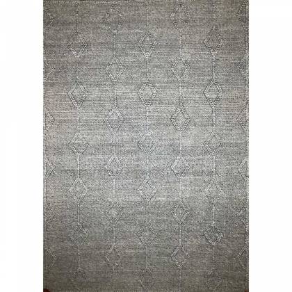 Hand Woven Viscose Rug Grey Color Loop Pattern Flat Weave Durable and Stylish (Design OD-027) Manufacturers, Suppliers, Exporters in Noida