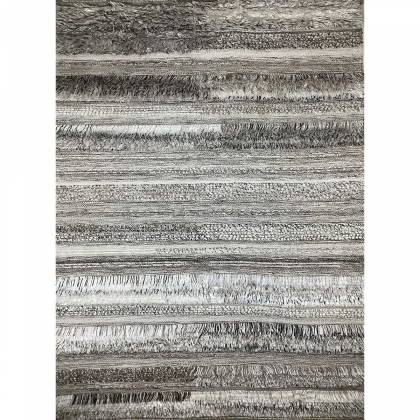 Hand Woven Viscose Rug Silver Beige Color Flat Pile 15mm Pile Height Durable and Stylish (Design OD-017) Manufacturers, Suppliers, Exporters in Noida