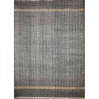 Hand Woven Wool Rug Lines Pattern Flat Weave Grey Color (Design FL-006) Manufacturers, Suppliers, Exporters in London