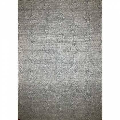 Hand-Woven Wool Rug in Iron Grey – Flat Weave Style (Design Code OD-027) Manufacturers, Suppliers, Exporters in Birmingham