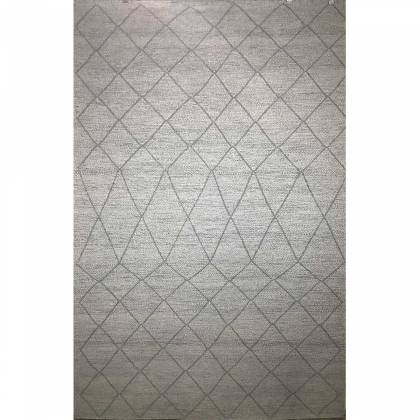 Handcrafted Wool Rug Geometric Design Flat Weave Grey Color (Design FL-020) Manufacturers, Suppliers, Exporters in London