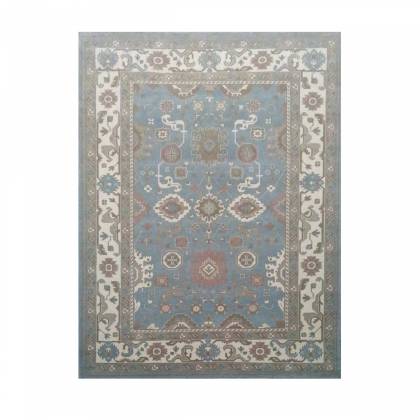 Luxurious Blue and Cream Persian Wool Rug – Hand-Knotted (Design Code HKC-027) Manufacturers, Suppliers, Exporters in Malaysia