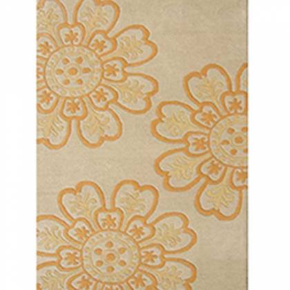 Luxurious Orange Wool Rug – Hand-Tufted (Design Code 041) Manufacturers, Suppliers, Exporters in Birmingham