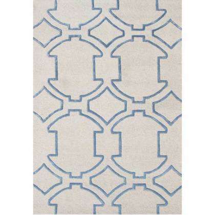 Modern Blue Wool Rug – Hand Woven Lines Design, Flat Weave Texture Manufacturers, Suppliers, Exporters in Noida