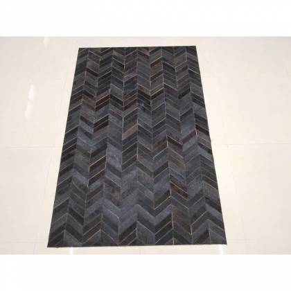 Mountain Black Leather Rug – Hand-Woven Flat Weave Design Manufacturers, Suppliers, Exporters in Birmingham