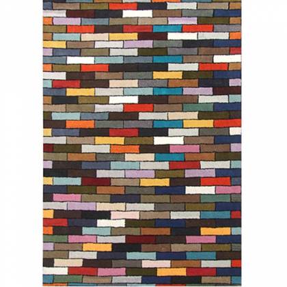 Multi-Color Loop Pattern Wool Rug – Hand-Tufted (Design Code 010) Manufacturers, Suppliers, Exporters in Birmingham