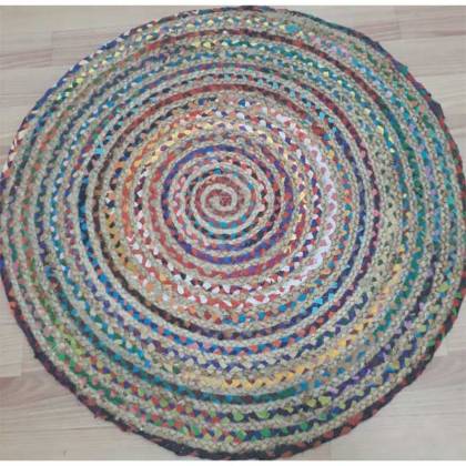 Multi Color Wool Flat Weave Hand Woven Rug (Design BR-010) Manufacturers, Suppliers, Exporters in Noida