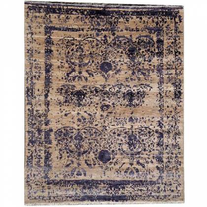 Persian Wool Rug in Ivory and Blue – Hand-Knotted (Design Code M-5) Manufacturers, Suppliers, Exporters in Birmingham