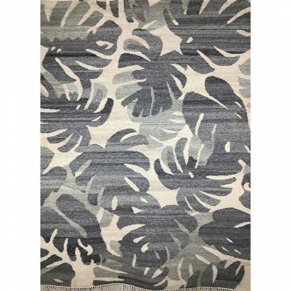 Premium Hand Woven Wool Rug Grey Color Flat Weave Timeless and Durable (Design FL-014) Manufacturers, Suppliers, Exporters in Noida