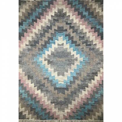 Premium Hand Woven Wool Rug Multi Color Flat Weave Timeless and Durable (Design FL-016) Manufacturers, Suppliers, Exporters in Noida