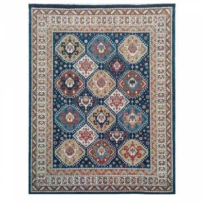 Premium Persian Wool Rug – Blue and Cream Hand-Knotted Perfection (Design Code - HKC-006) Manufacturers, Suppliers, Exporters in Malaysia