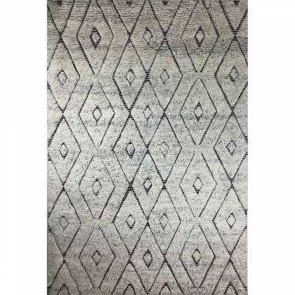 Premium Silver Wool Rug – Geometric Hand-Knotted Construction (Design Code HKC-047) Manufacturers, Suppliers, Exporters in Croatia