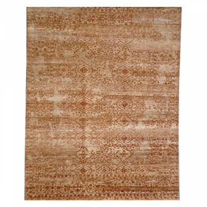 Red Persian Wool and Bamboo Silk Rug – Hand-Knotted (Design Code M-31) Manufacturers, Suppliers, Exporters in Noida