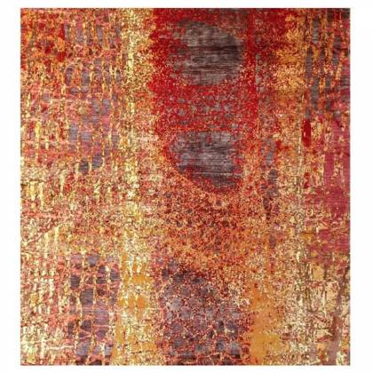 Red Rust Hand Knotted Persian Wool Rug – (Design Code QN-45) Manufacturers, Suppliers, Exporters in Noida