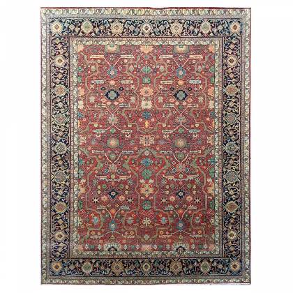 Rust and Blue Hand-Knotted Persian Wool Rug – (Design Code HKC-017) Manufacturers, Suppliers, Exporters in Birmingham