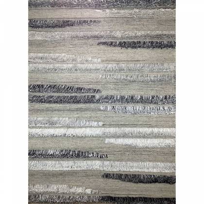 Silver Color Hand Woven Viscose Rug Flat Pile 15mm Pile Height Elegant and Durable (Design OD-005) Manufacturers, Suppliers, Exporters in Noida