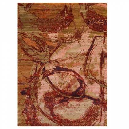 Terracotta Wool Rug – Hand-Knotted Persian Pattern (Design Code QN-10) Manufacturers, Suppliers, Exporters in Noida