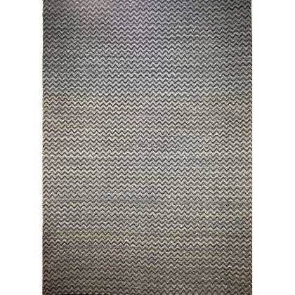 Wool Black Grey Flat Weave Hand Woven Rug (Design NL-010) Manufacturers, Suppliers, Exporters in Noida