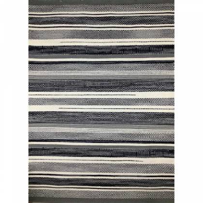 Wool Rug Geometric Pattern Flat Weave Grey Color Hand Woven (Design FL-021) Manufacturers, Suppliers, Exporters in London