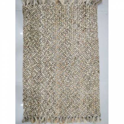 Wool Soil Brown Flat Weave Hand Woven Rug (Design NL-024) Manufacturers, Suppliers, Exporters in Noida