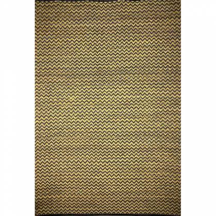 Yellow Black Wool Flat Weave Hand Woven Rug (Design NL-008) Manufacturers, Suppliers, Exporters in Noida