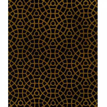 Yellow and Black Wool Rug – Hand-Tufted, Loop Pattern (Design Code 265) Manufacturers, Suppliers, Exporters in Noida